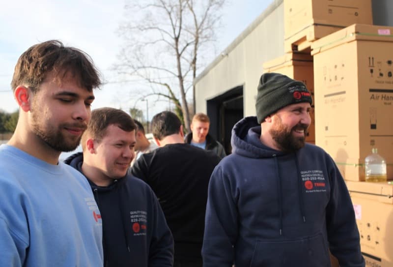 Steady Flame Fireplaces NFI-certified fireplace installation crew