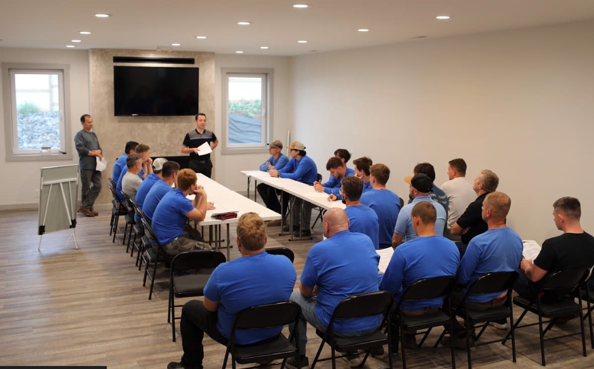 The full Steady Flame Fireplaces team of 35+ fireplace professionals